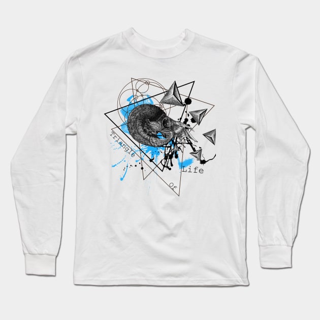 Triangle of life Long Sleeve T-Shirt by dekRa